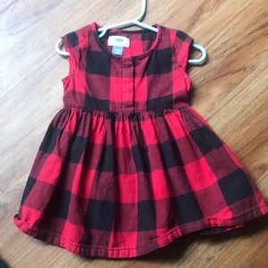 Buffalo plaid flannel tunic- toddler